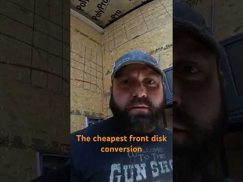 The 66 mustang gets the cheapest front disk brake conversion kit