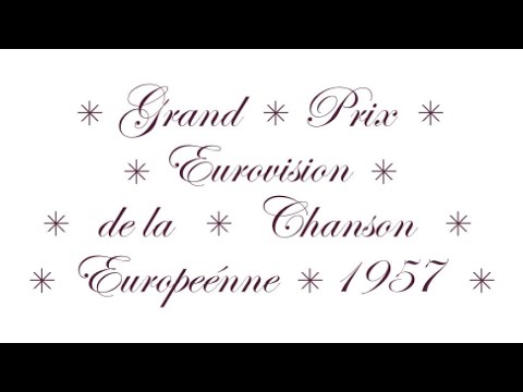 Eurovision Song Contest 1957 - Full Show (Remastered - 50fps)
