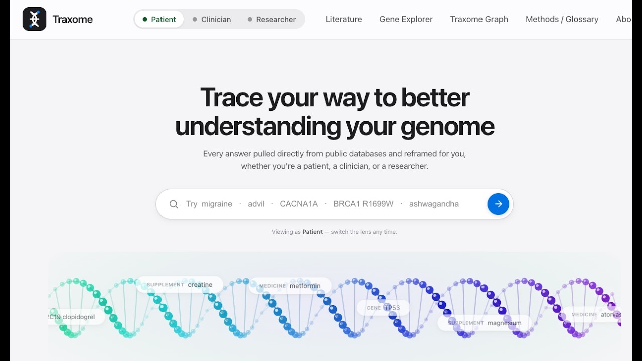 Traxome project preview