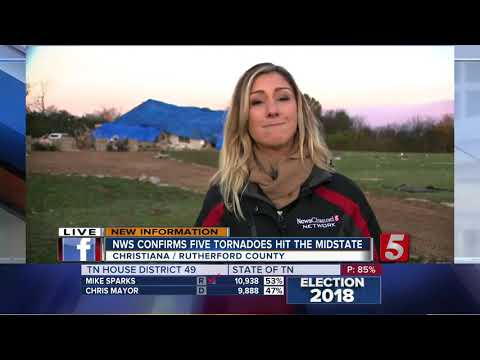 6 confirmed tornadoes hit Middle Tennessee