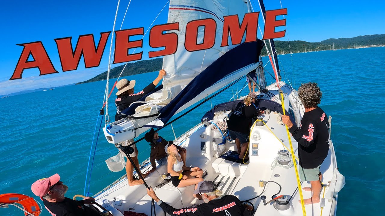AIRLIE BEACH RACE WEEK - First time racing on a yacht! - Episode 44
