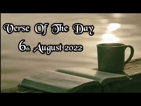 Verse And Prayer For The Day | 6th August 2022 | Bible Verse | My Life With God