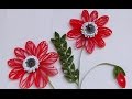 Paper Quilling : How to make Beautiful Quilling red Flower design