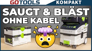 Kompakte Saugkraft ohne Kabel! Perfekt für Akku-Werkzeuge! Festool Akku Sauger