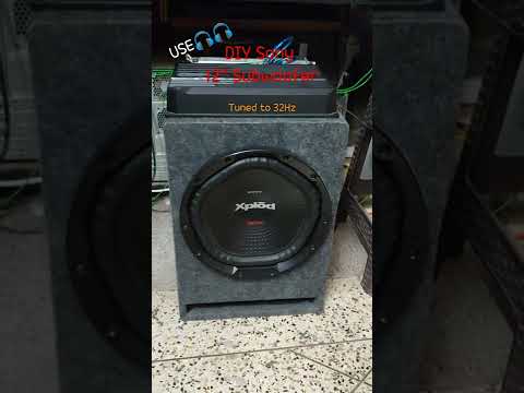 12" Sony Subwoofer Bass Test