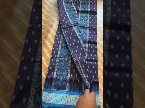 Sambalpuri #silk  pure #pata  #saree  #shorts  from #handloom #weaver of #odisha #sambalpur