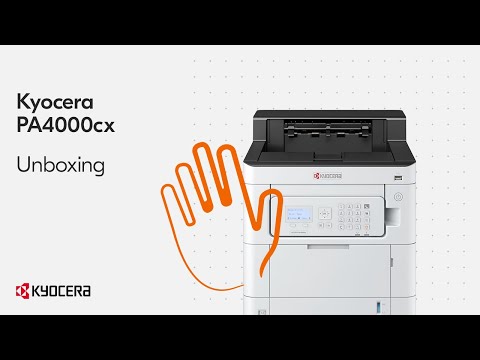 Kyocera PA4000cx — распаковка и установка