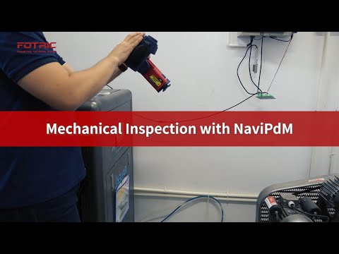 Inspeção mecânica com NaviPdM e câmera FOTRIC P9