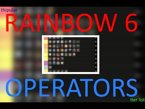 Rainbow 6 Siege: Operators Tier List!