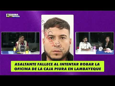 Attempted robbery at Caja Piura: thief shoots himself to avoid being captured by the police