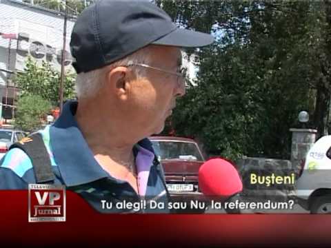 Tu alegi! Da sau Nu, la referendum?