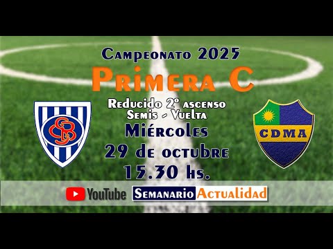 Primera "C" Campeonato 2025 - 2º Ascenso - Semis - Vuelta - Sportivo Barracas vs Alem