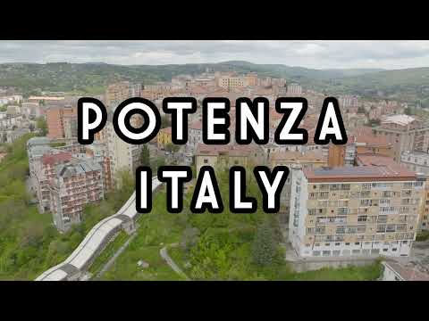 Potenza by drone 🌄 The City Above the Clouds | Aerial stock footage