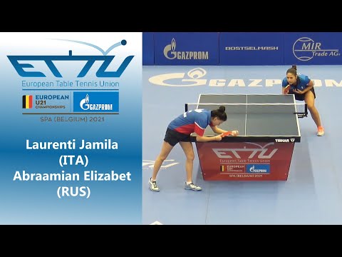 2021 Первенство Европы до 21 Абрамян Лауренти Laurenti Jamila (ITA) - Abraamian Elizabet (RUS)
