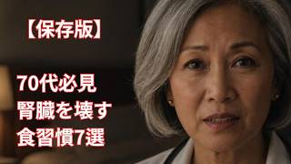 【保存版】70代必見！腎臓を壊す食習慣7選｜腎臓を守る食べ方も解説