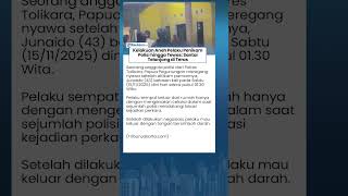 Gelagat Aneh Pelaku Penikam Polisi hingga Tewas: Santai Telanjang di Teras, Tubuh Bersimbah Darah