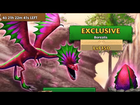 Borealis Max Level 150 Titan Mode - Exclusive Hobblegrunt - Dragons:Rise of Berk