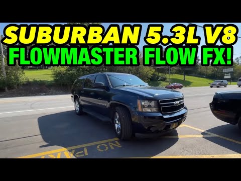2009 Chevy Suburban 5.3L V8 EXHAUST w/ FLOWMASTER FLOW FX!