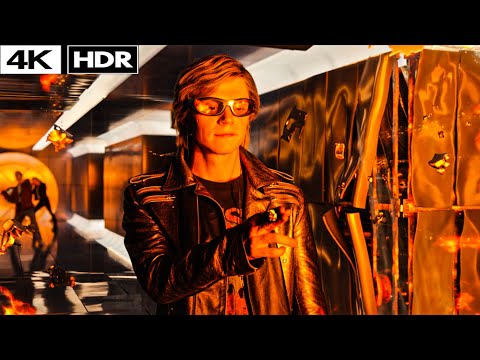 X-Men: Apocalypse (2016) - Quicksilver Saves Everyone 4k HDR
