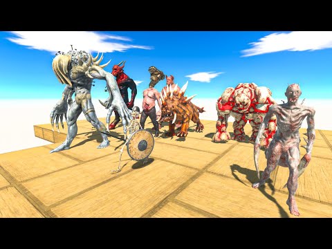 INFERNALS NEIGHBORS attack SCOURGE ARBS - Animal Revolt Battle Simulator