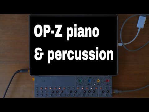 OP-Z piano and ting percussion instrument
