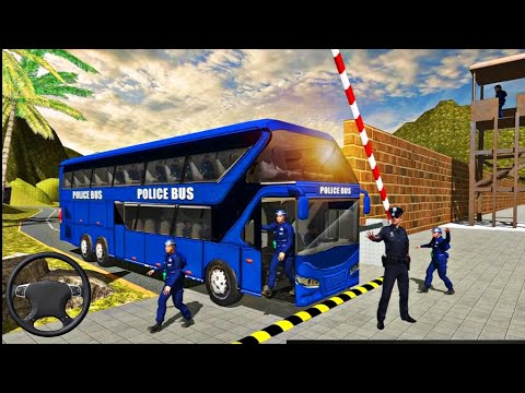 US Police Bus Mountain Driving Simulator - Android Gameplay - police bus games