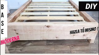 Como hacer una base moderna de madera. Facil de hacer!