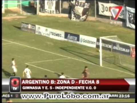 www.PuroLobo.com.ar:  Gimnasia (MZA) 5 - CAIVO (SJ) 0 - Fase 2/Fecha8 - Argentino B 2013/14