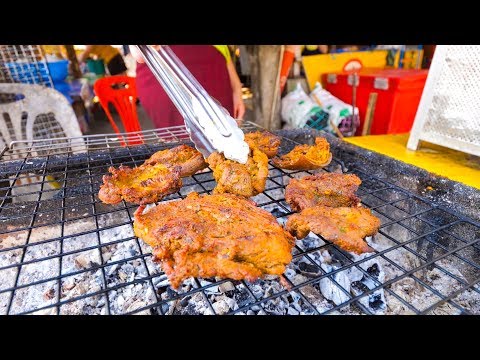 Luang Prabang Travel Guide - STREET FOOD Grilled Goat and SPECTACULAR Kuang Si Waterfalls, Laos!