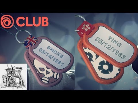 Smoke + Ying Birthday Charm Ubisoft Club Challenge - Rainbow Six Siege
