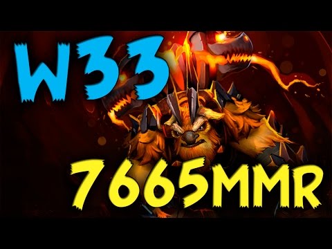 W33 7665 MMR Plays Earthshaker Dota 2