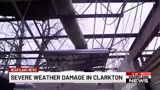Severe weather damage in Clarkton, Mo.