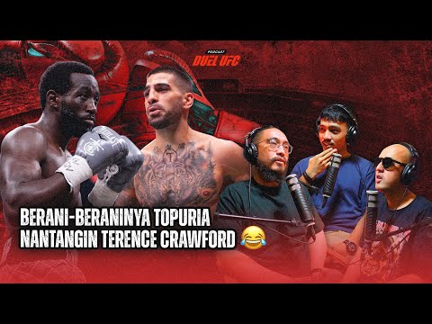 Topuria Was So Brave to Challenge Crawford. Crawford Is Way Above Topuria 😂 #podcastduelufc