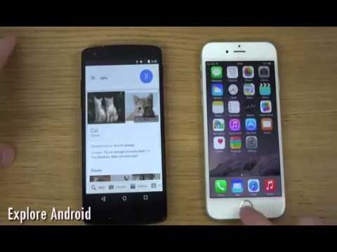 Nexus 5 Android 5 0 Lollipop vs  iPhone 6 iOS 8   Review