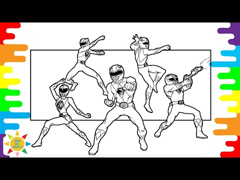 Power Rangers Coloring | Mighty Morphin Power Rangers Coloring | Heuse & Zeus x Crona - Pill