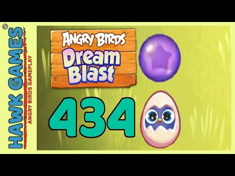 Angry Birds Dream Blast Level 434 - Walkthrough, No Boosters