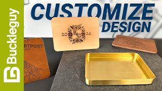 Customizable valet trays with your own design