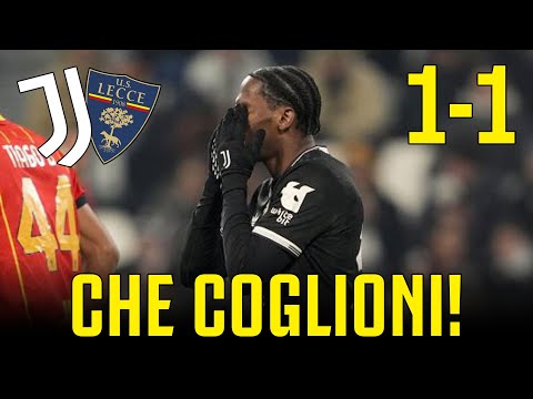 JUVENTUS - LECCE 1-1 TUTORIAL ON HOW TO THROW AWAY POINTS = CAMBIASO-DAVID!