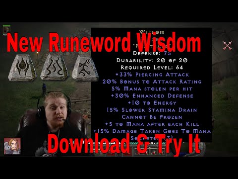 D2R New 2.4 Runword - Wisdom (Pul Ith Eld) Download It & Test it!