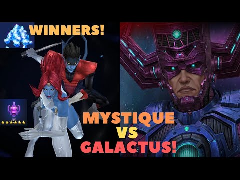 AWAKENED Mystique VS GALACTUS GBR [Rage CTP] & Coupon Contest Winners - Marvel Future Fight