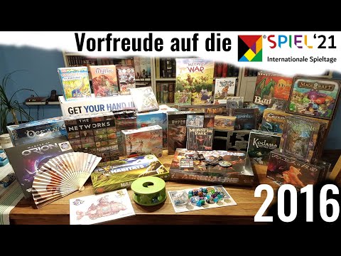 Vorfreude auf die Essen SPIEL 2021: Rückblick auf die SPIEL16 - von Räubern und unfertigen Spielen