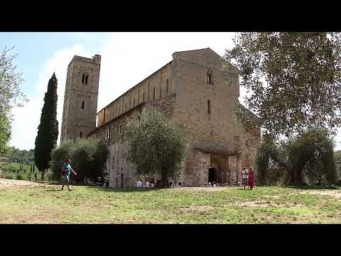 Sant'Antimo e Montalcino ⛪🌳🇮🇹 Tuscany