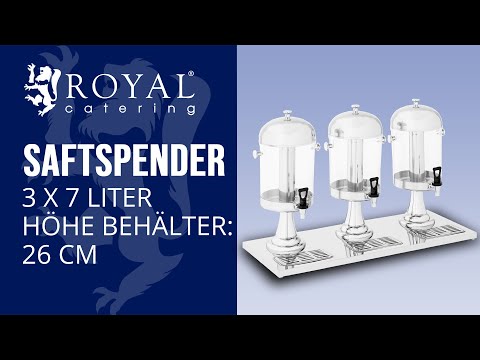 Video - Saftspender - 3 x 7 Liter