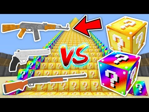 SİLAHLI ŞANS BLOKLARI MERDİVENİ CHALLENGE - Minecraft