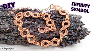 Wirework Infinity symbol tutorial ♾️⎮For bracelets, necklaces, earrings, charms and more 😃