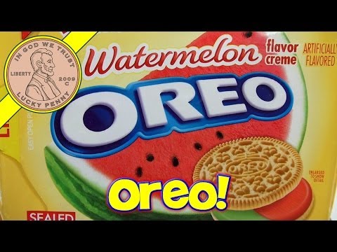 Nabisco Oreo Cookies - Limited Edition Watermelon Flavor Creme Video