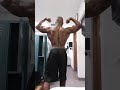 Pec dance back posing Tuesday
