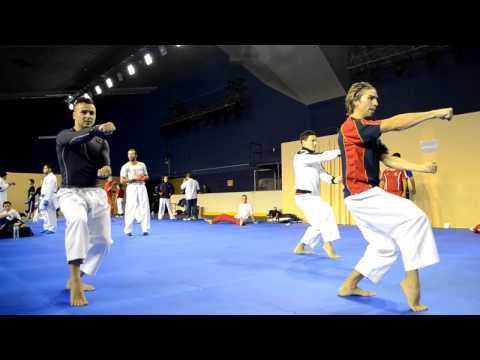 Backstage scenes - Warm up room - 2012 World Karate Championships Paris | WORLD KARATE FEDERATION