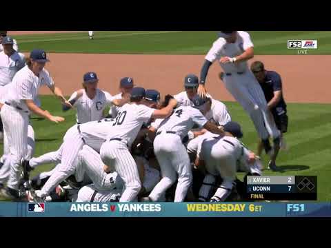 UConn Baseball Highlights v. Xavier 05/29/2022 (Big East Tournament Championship)