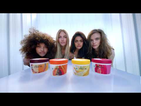 Garnier Fructis Hair Treats 1 Minute Hair Masks "Nourish Hungry Hair" Commercial (2018)